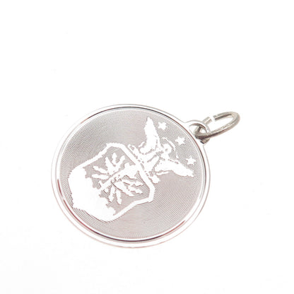 BEAU 925 Sterling Silver Vintage US Air Force Mini Charm Pendant