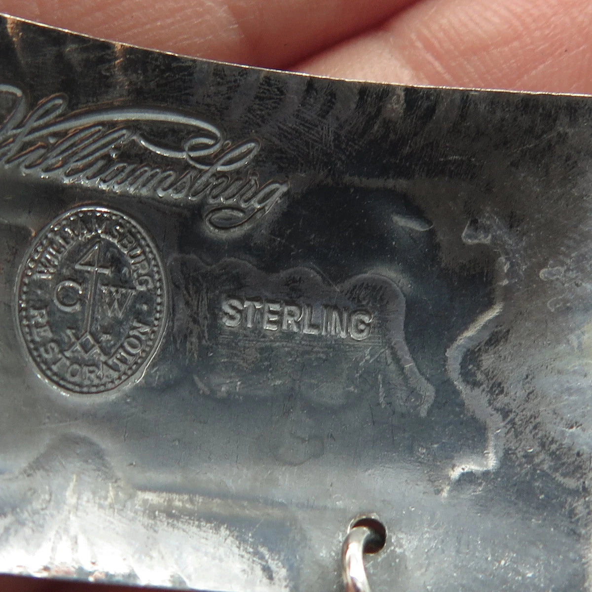 925 Sterling Silver Vintage Stieff Williamsburg "Sherry" Bottle Tag