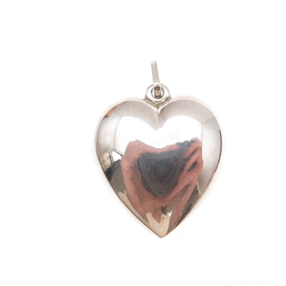 925 Sterling Silver Vintage Italy Heart Charm Pendant