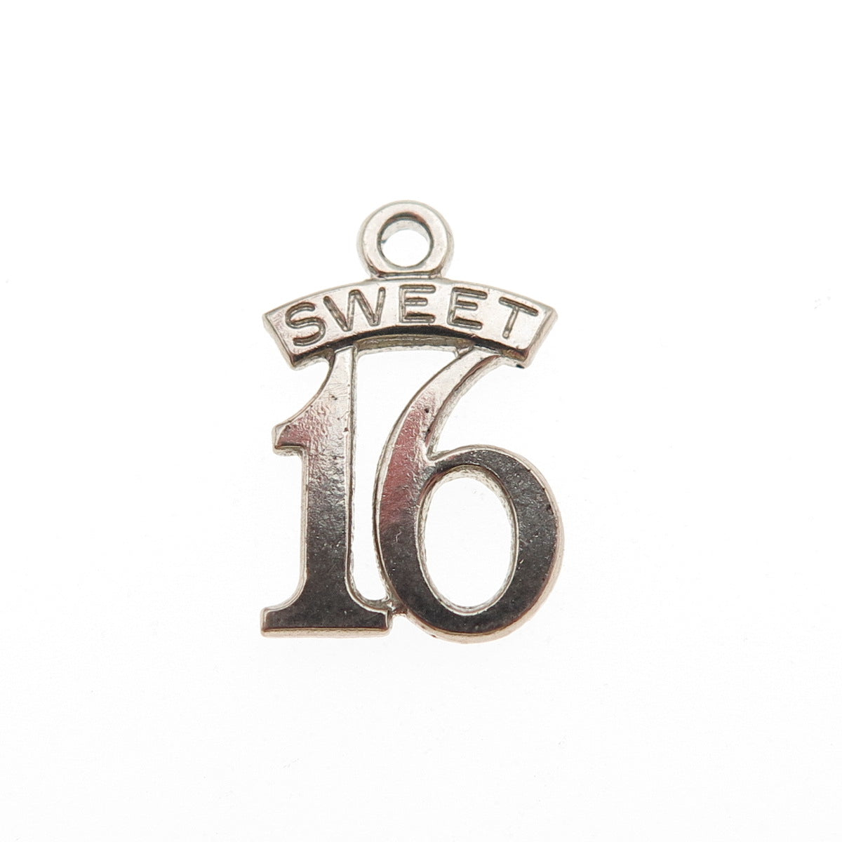 Paye & Baker 925 Sterling Silver Vintage Sweet 16 Mini Charm Pendant