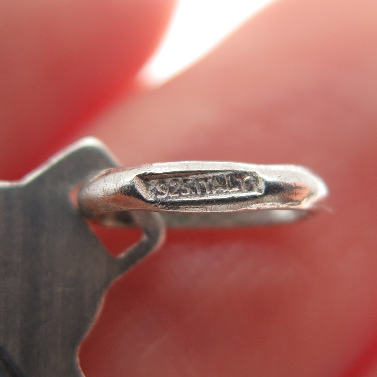 925 Sterling Silver Vintage Italy Crucifix Cross Religious Charm Pendant