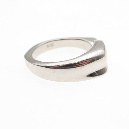 Guess 925 Sterling Silver Half Heart Ring Size 7