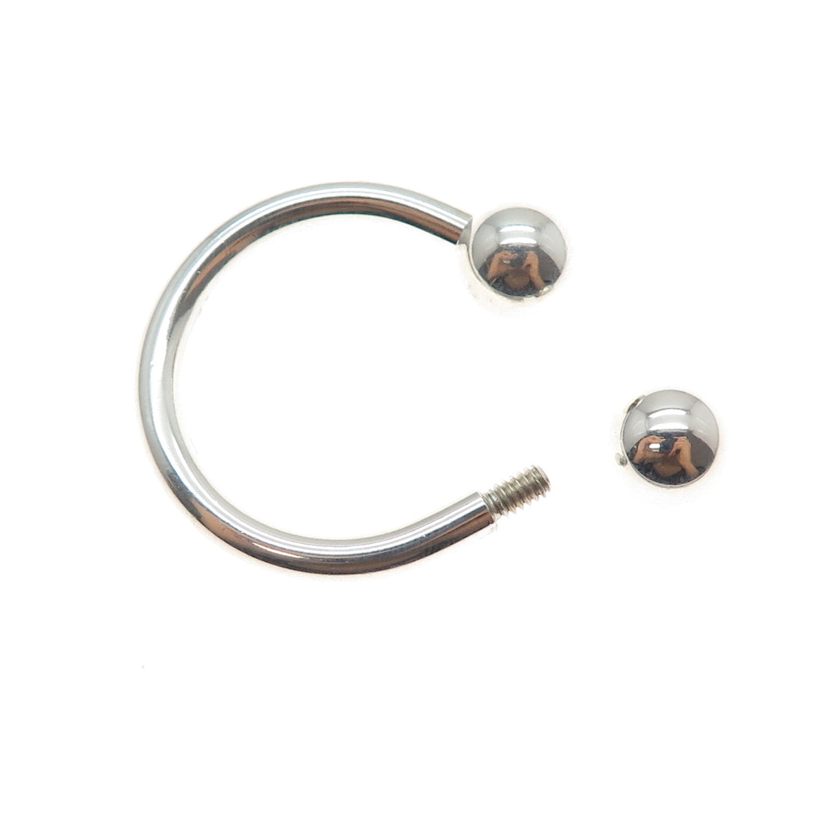 TIFFANY & CO 925 Sterling Silver Vintage 2001 Screw-Off Ball Key Ring