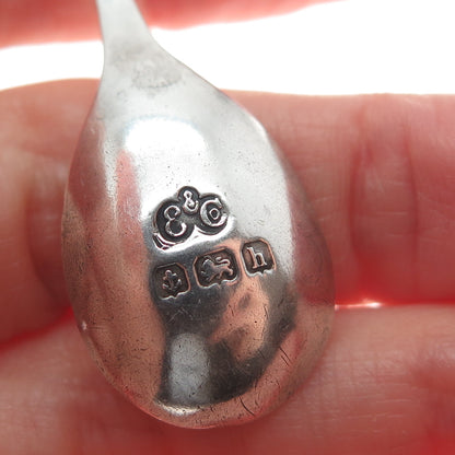 ELKINGTON & CO. 925 Sterling Silver Antique 1907 Birmingham Salt & Spices Spoon