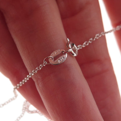 Han 925 Sterling Silver Real Diamond Accent Dragonfly Cable Chain Necklace 18"