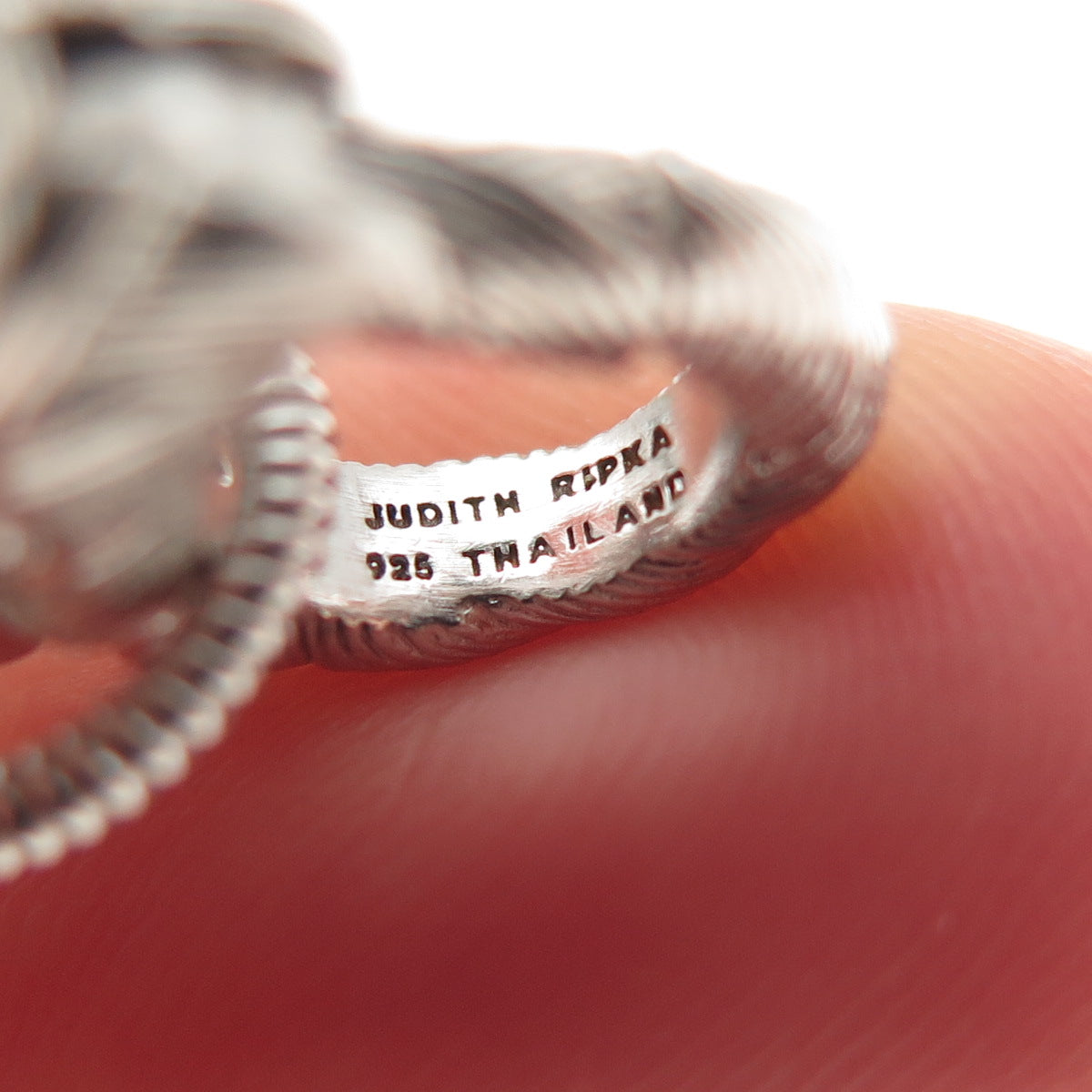 JUDITH RIPKA 925 Sterling Silver Cable Chain Necklace 16"