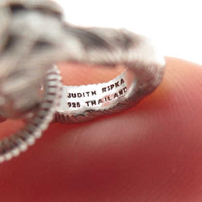 JUDITH RIPKA 925 Sterling Silver Cable Chain Necklace 16"