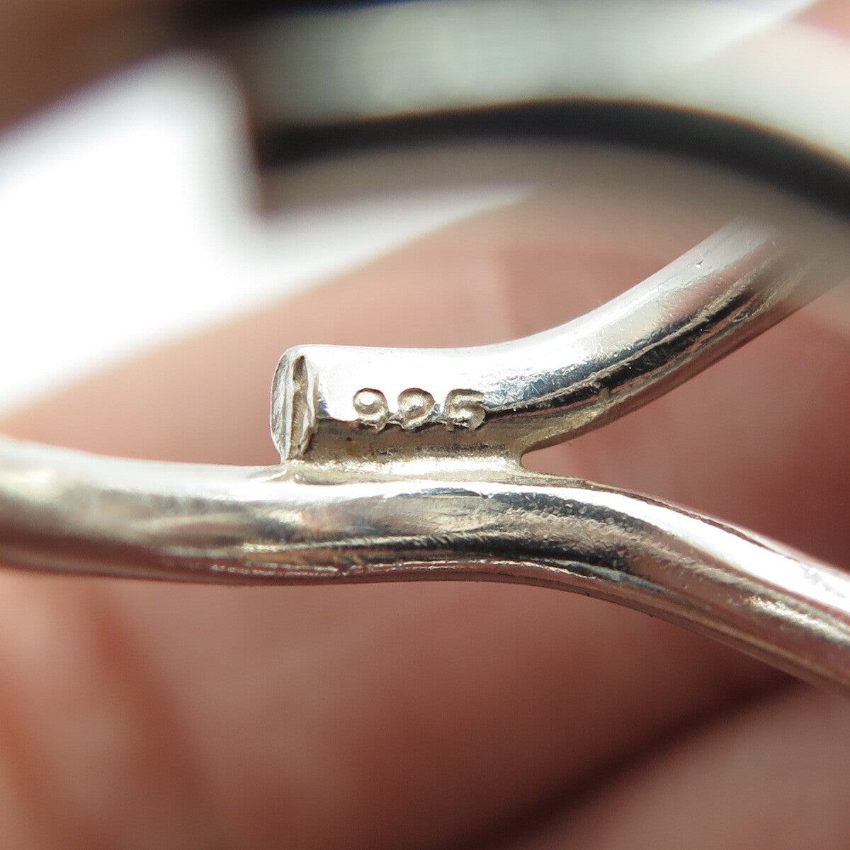925 Sterling Silver Vintage Tribal Adjustable Ring Size 8.75