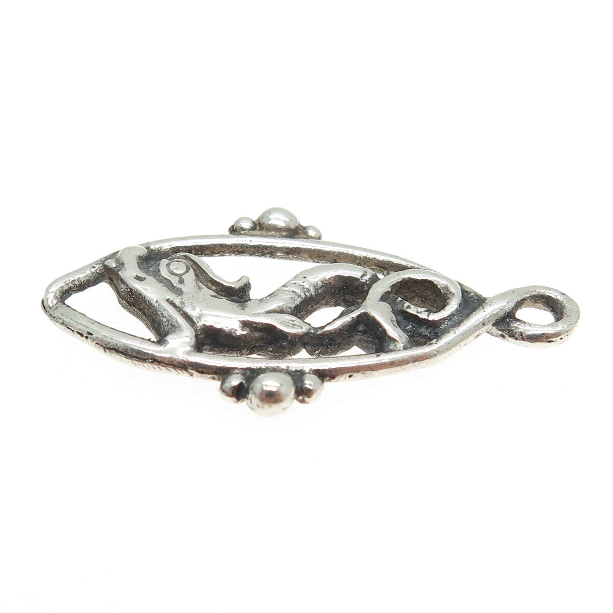 925 Sterling Silver Vintage Mermaid Charm Pendant
