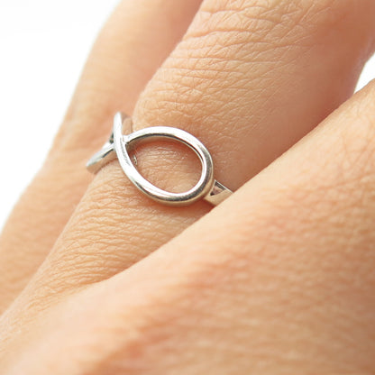 925 Sterling Silver Infinity Ring Size 7