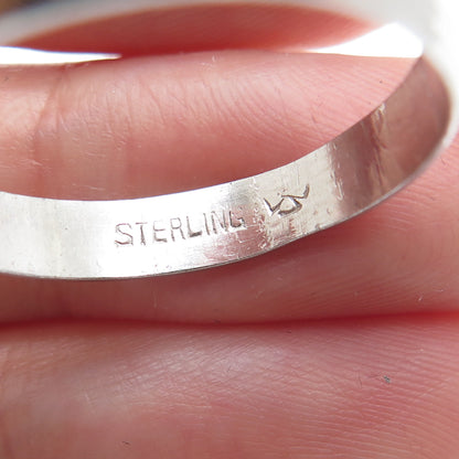 J.D. SCHLANG CO. 925 Sterling Silver Vintage Wedding Band Ring Size 11.25