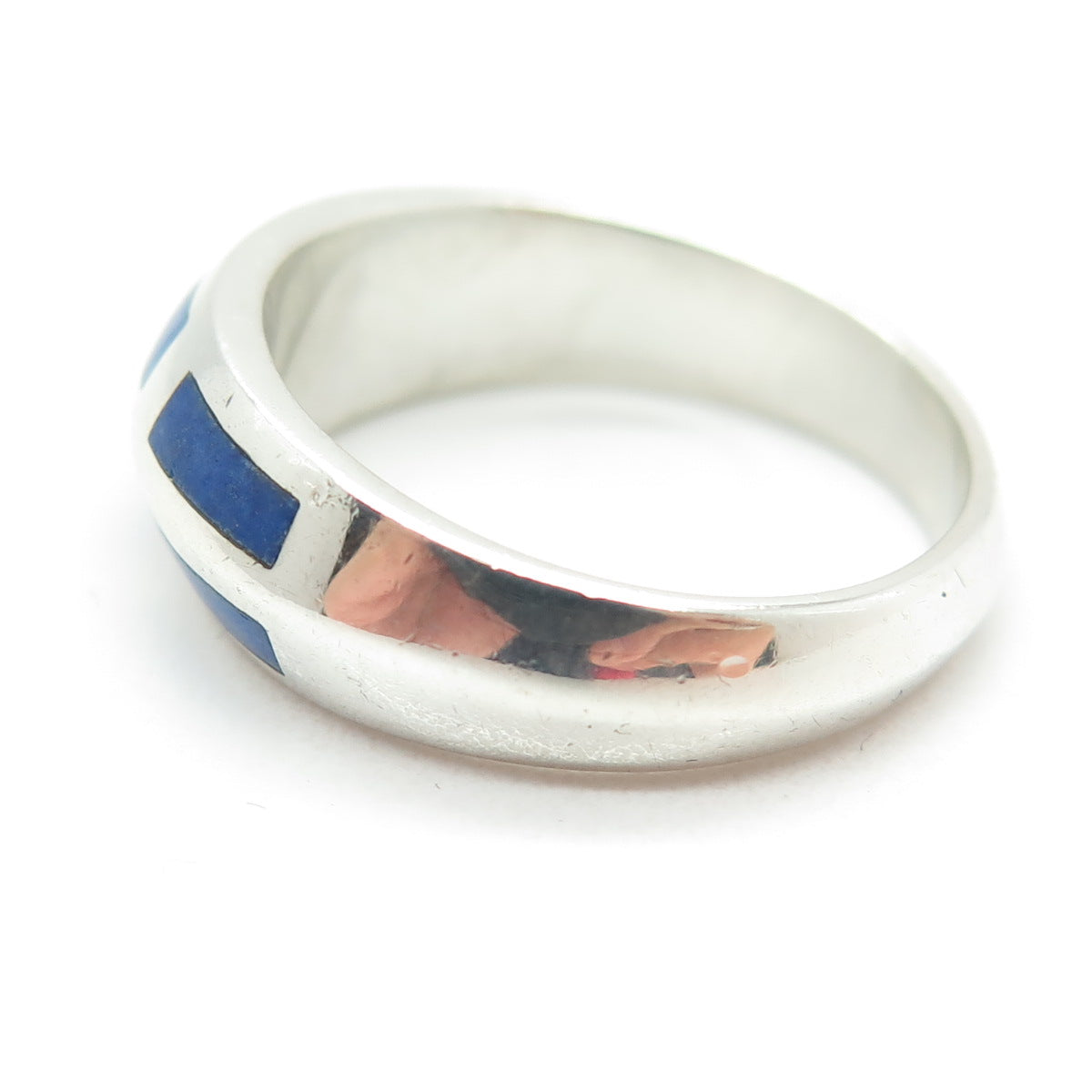 CLYDE DUNEIER CID 925 Sterling Silver Vintage Real Lapis Lazuli Ring Size 9