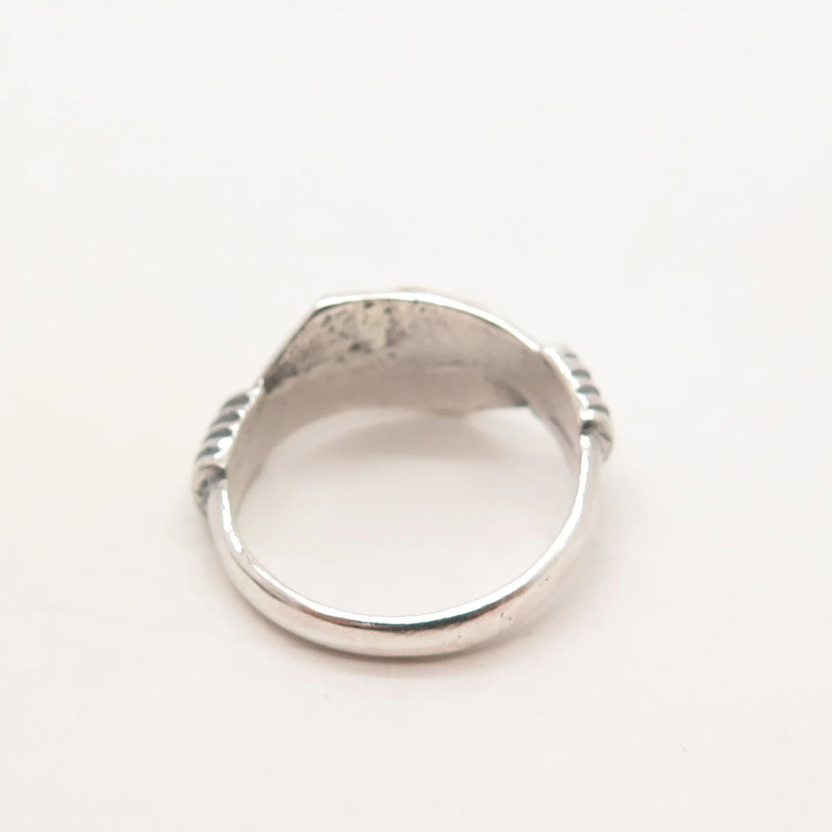 925 Sterling Silver Vintage Overlap Ring Size 7.5