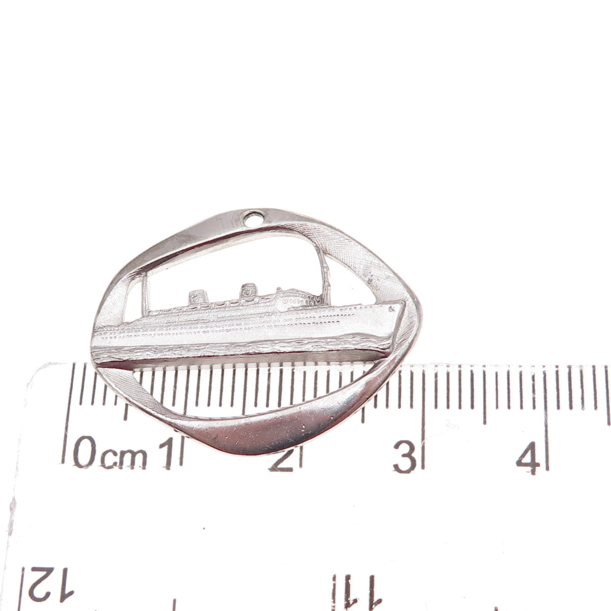 925 Sterling Silver Antique Art Deco SS Homeric Ocean Liner Charm Pendant