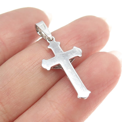 925 Sterling Silver Crucifix Cross Religious Pendant