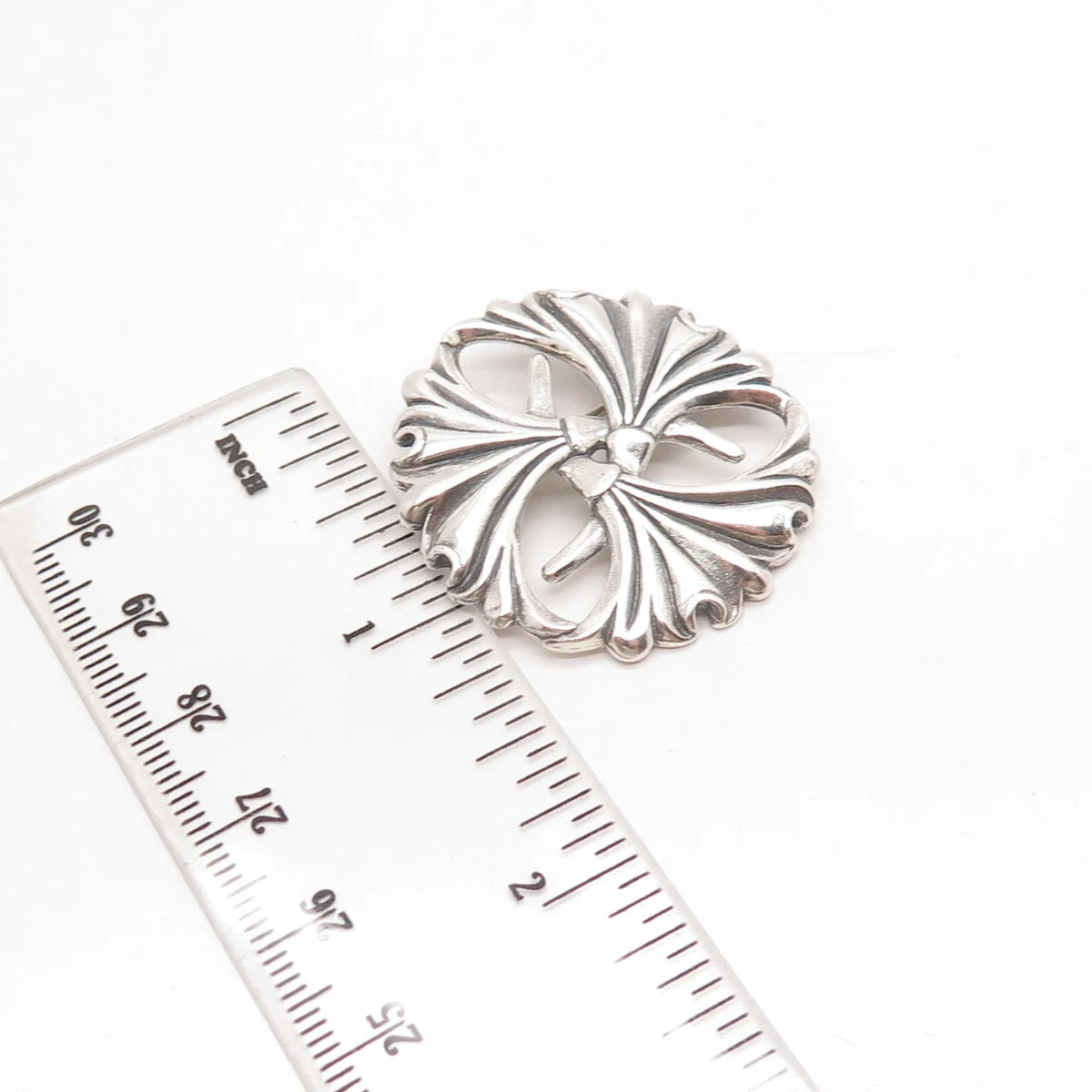 925 Sterling Silver Vintage Hamilton & Hamilton Lily Floral Pin Brooch
