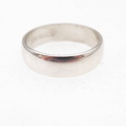 925 Sterling Silver Vintage Classic Wedding Band Ring Size 7.25