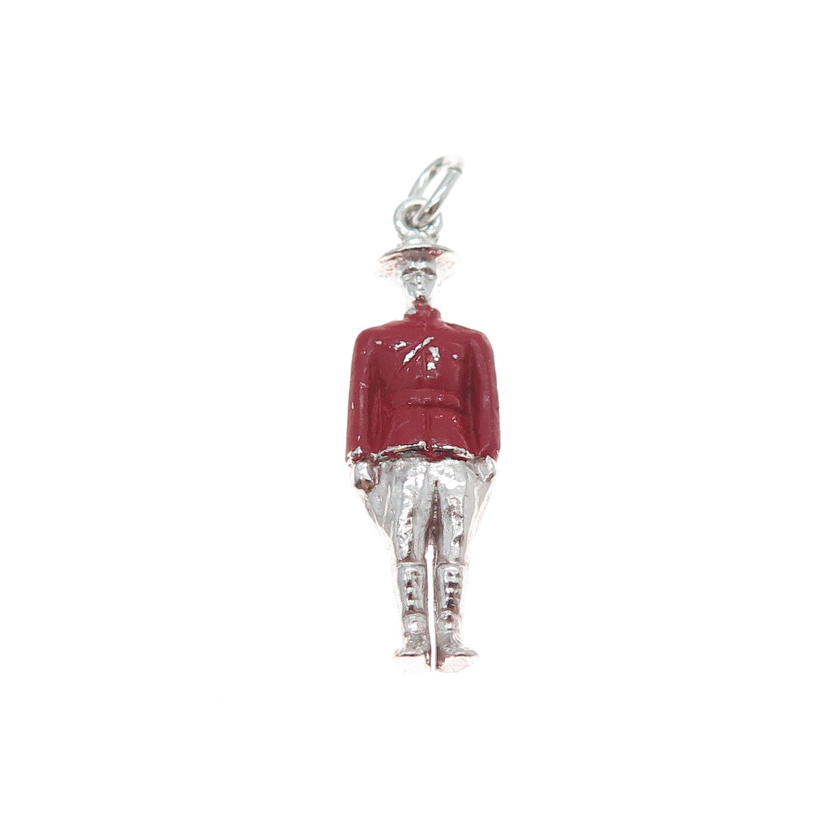 DV Dawn Vertrees 925 Sterling Silver Antique Enamel Royal Guard 3D Charm Pendant