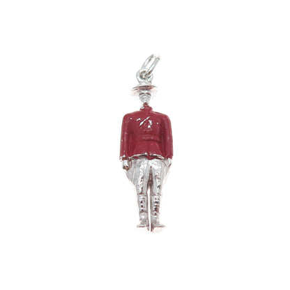 DV Dawn Vertrees 925 Sterling Silver Antique Enamel Royal Guard 3D Charm Pendant
