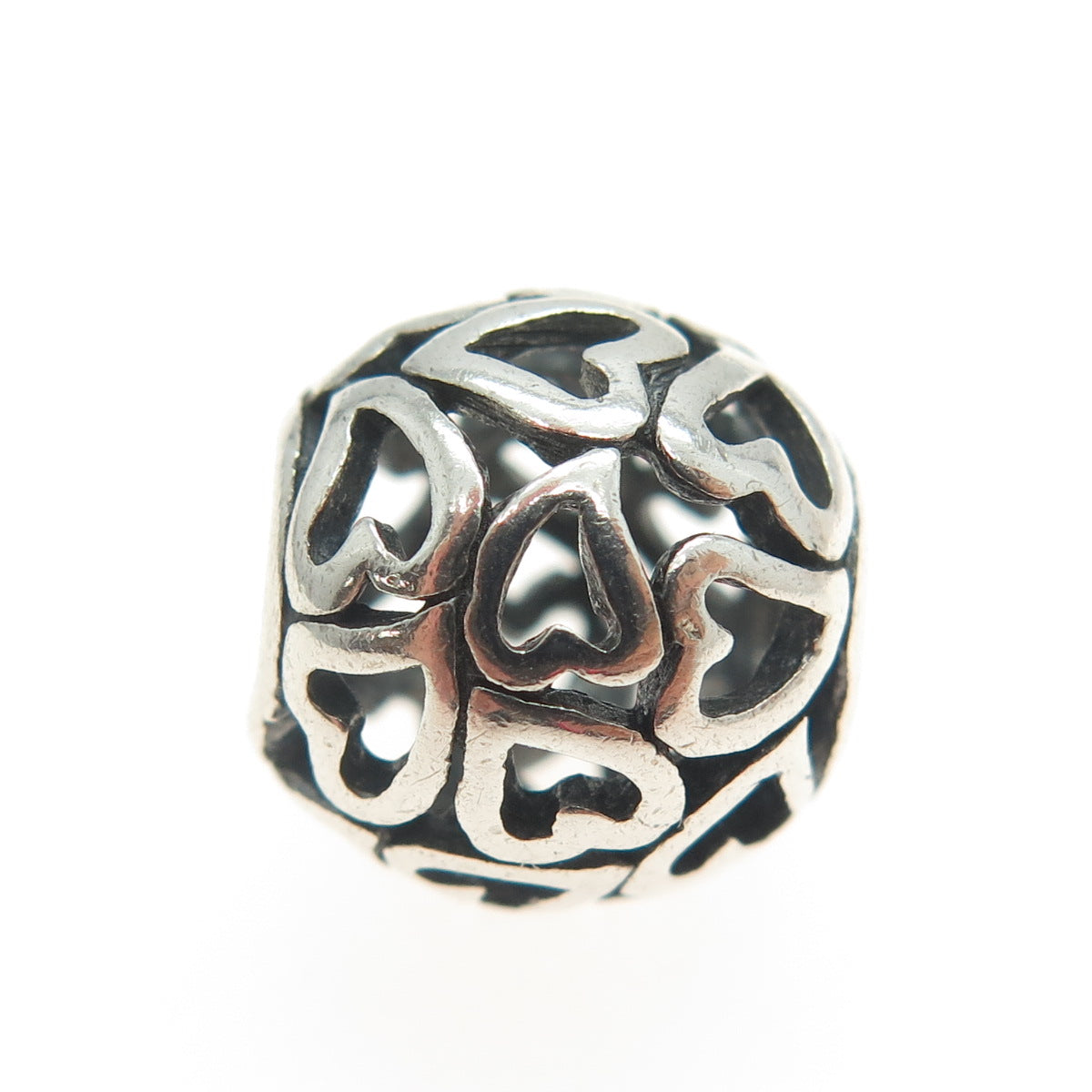 CHAMILIA 925 Sterling Silver Loving Heart Bead Charm