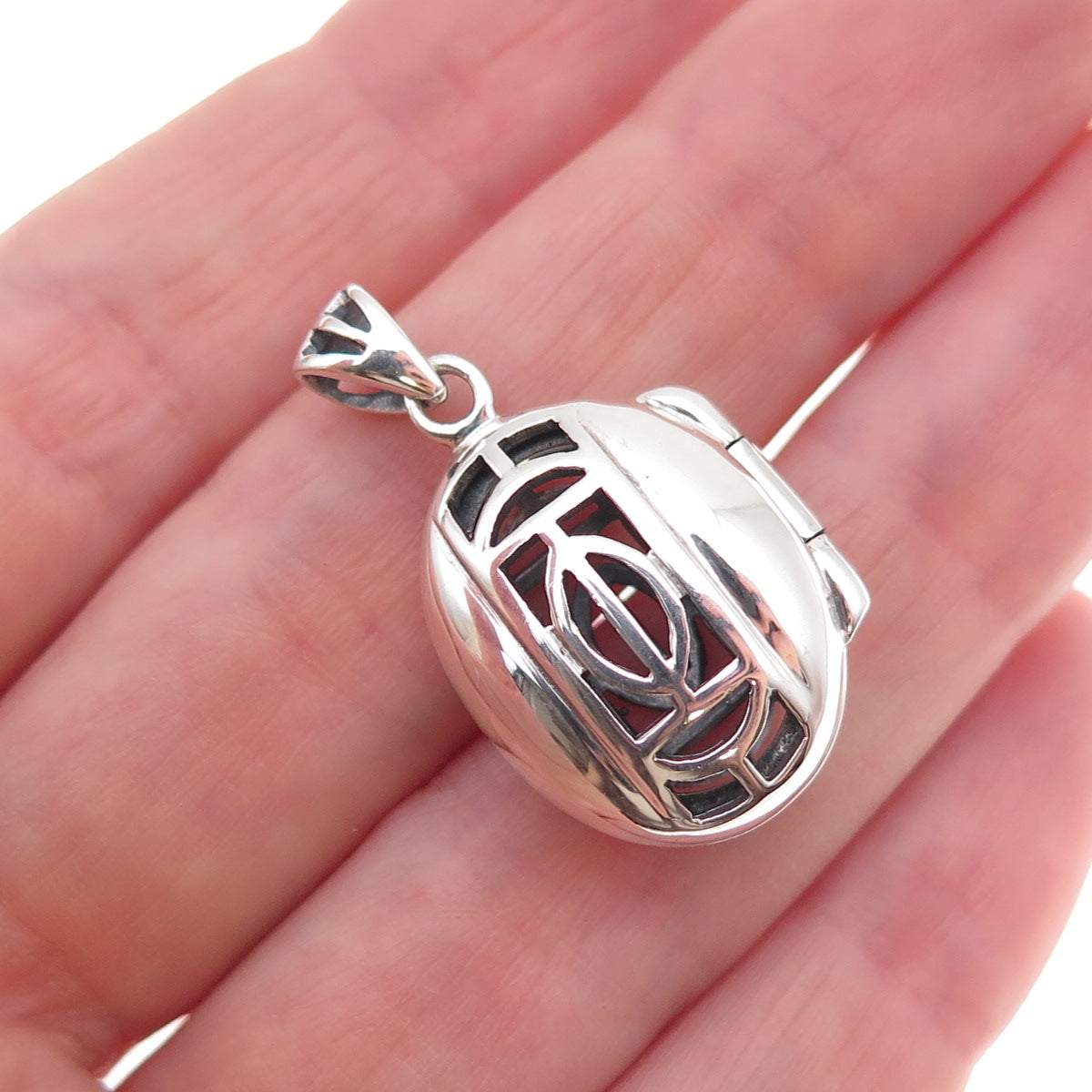 Kit Heath 925 Sterling Silver Vintage 1995 Celtic Locket Charm Pendant