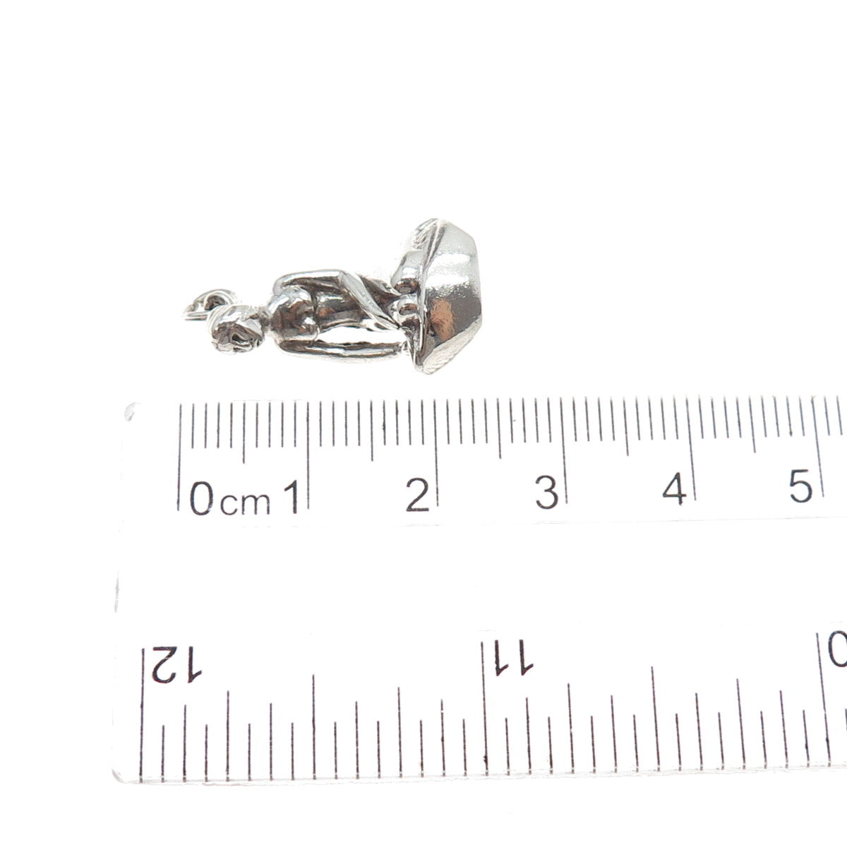 BERNARD HERTZ Sterling Silver Vintage Denmark Mermaid Mini 3D Charm Pendant