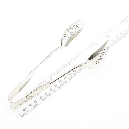 Tiffany & Co. 925 Sterling Silver Antique 1871 Palm Large Ice Serving Tongs