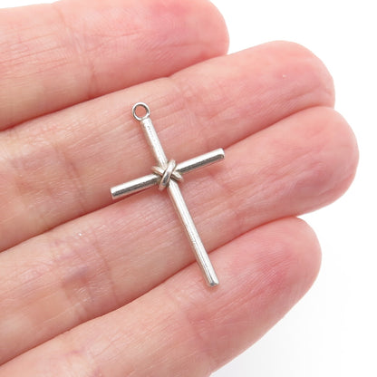 925 Sterling Silver Vintage Cross Religious Minimalist Charm Pendant