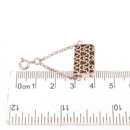 925 Sterling Silver Vintage Ladies Purse Spring Ring Lock Charm Pendant