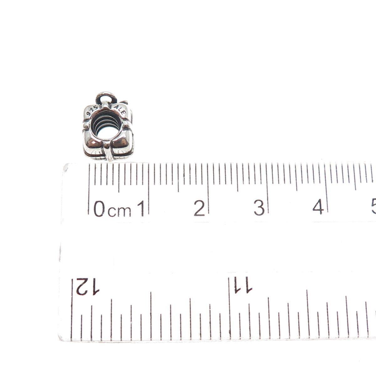 PANDORA 925 Sterling Silver Present Box Slide Bead Charm