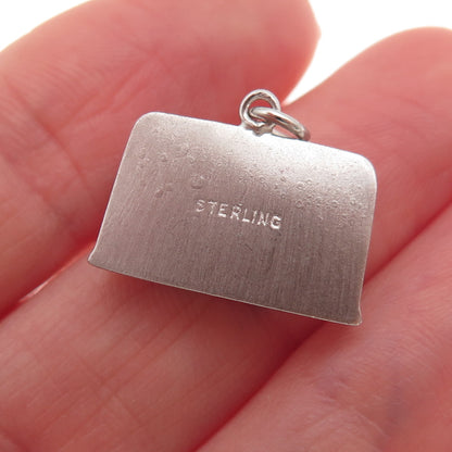 AE Art's Elegance 925 Sterling Silver Vintage Retro Radio 3D Mini Charm Pendant
