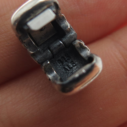 PANDORA 925 Sterling Silver Crazy Clip Lock Charm
