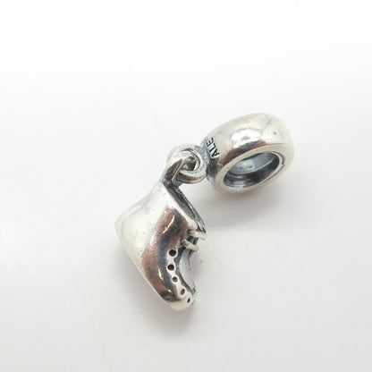 Pandora 925 Sterling Silver & Gold Plated C Z Shoe Dangle Charm