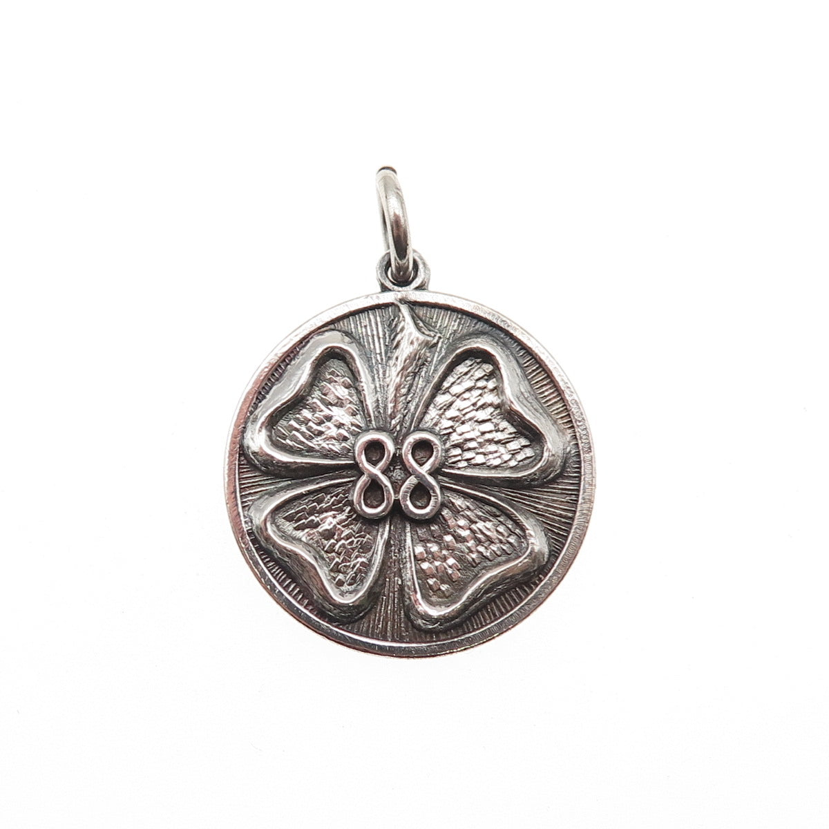 Ilias Lalaounis Sterling Silver Vintage Greece Clover Good Luck Charm Pendant