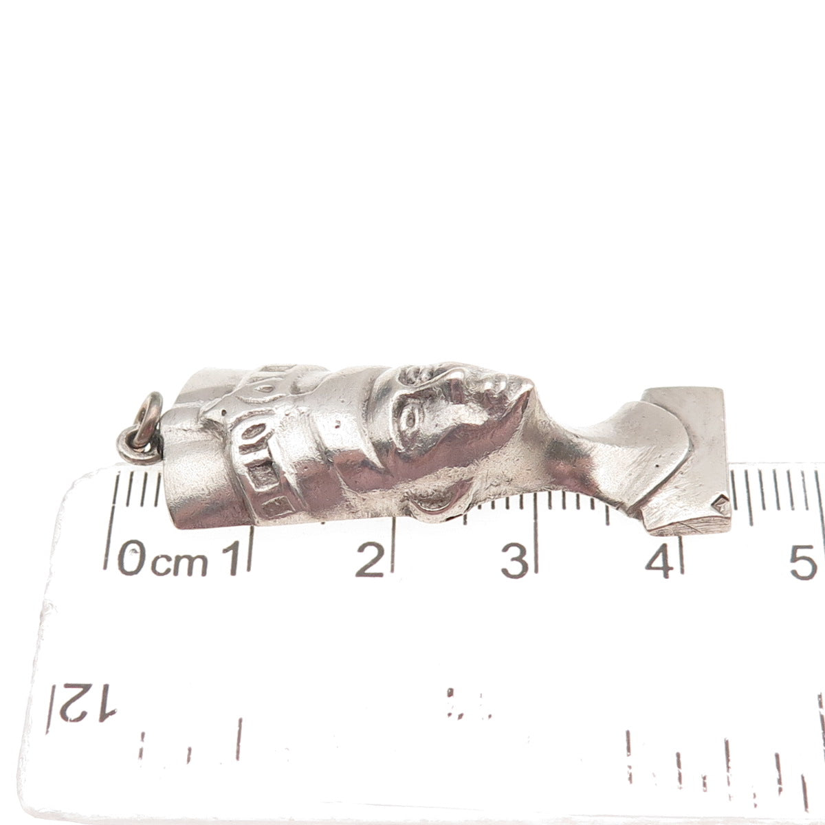800 Silver Vintage Egyptian Nefertiti UAR Charm Pendant