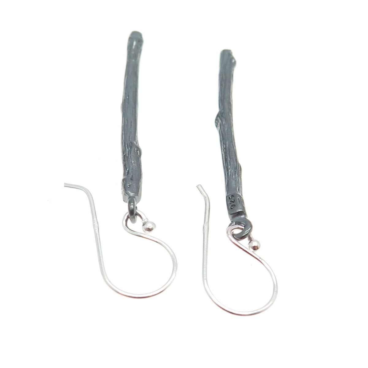 925 Sterling Silver Branch Drop Dangling Earrings