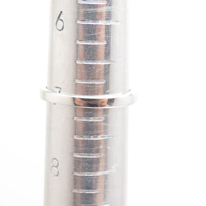 925 Sterling Silver Real Round-Cut Amethyst & White Topaz Ring Size 7