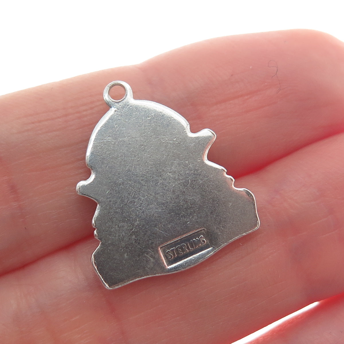 925 Sterling Silver Vintage Cub Scouts Den Mother Minimalist Charm Pendant