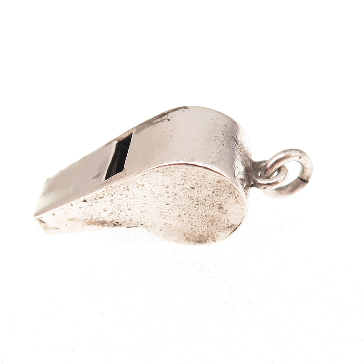 925 Sterling Silver Vintage Whistle 3D Charm Pendant