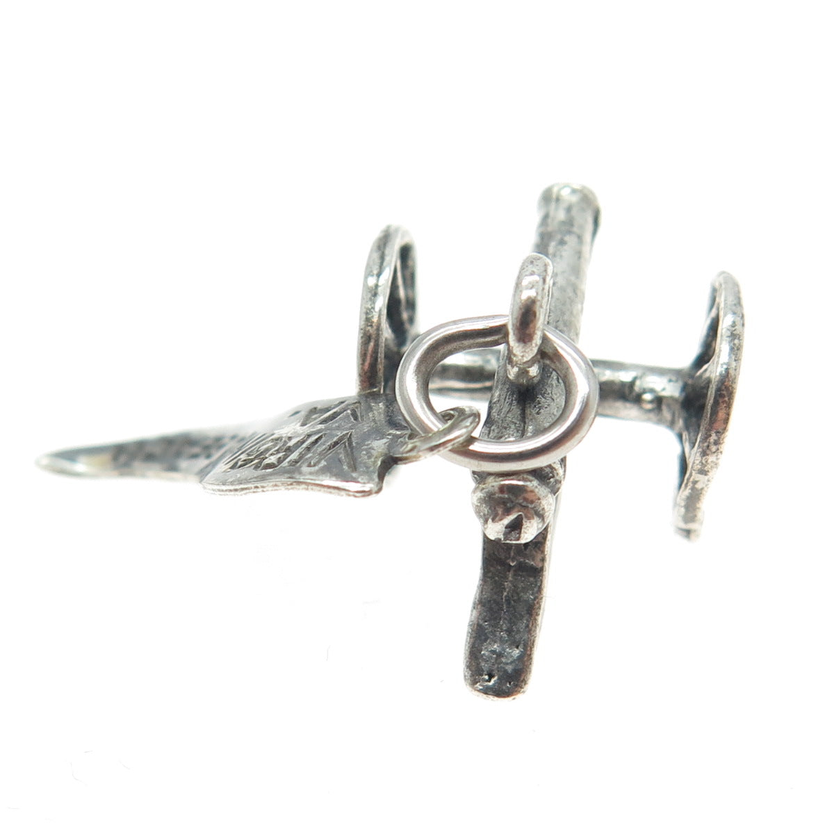 PACIFIC JEWELRY Sterling Silver Vintage Virginia Beach Artillery Charm Pendant