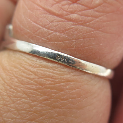 800 Silver Vintage Real Bisbee Turquoise Flower Dome Ring Size 7