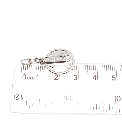 Wells 925 Sterling Silver Vintage Sweet 16 Charm Pendant