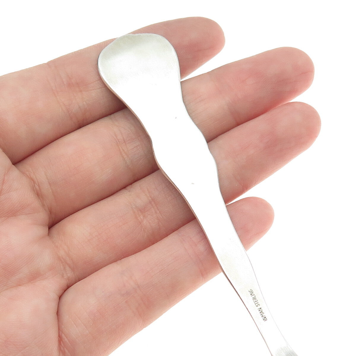 J.T. INMAN 925 Sterling Silver Antique Louisiana States & Cities Tea Spoon