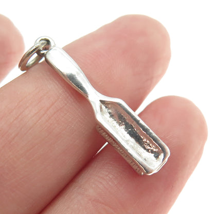 925 Sterling Silver Vintage Toothbrush Charm Pendant