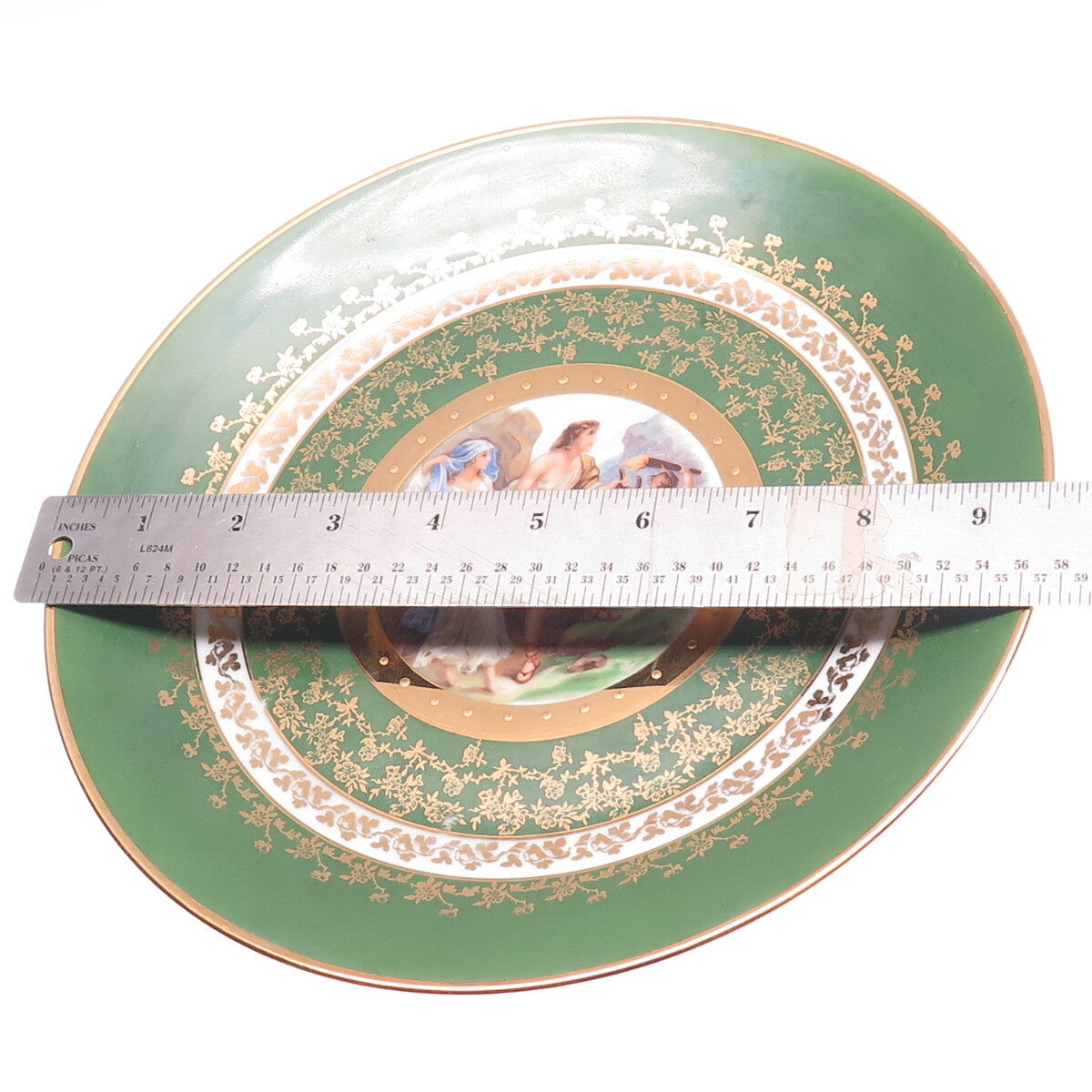Hutschenreuther Selb Bavaria Antique Hand Painted Porcelain Cabinet Plate