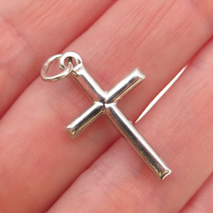 925 Sterling Silver Italy Cross Religious Charm Pendant