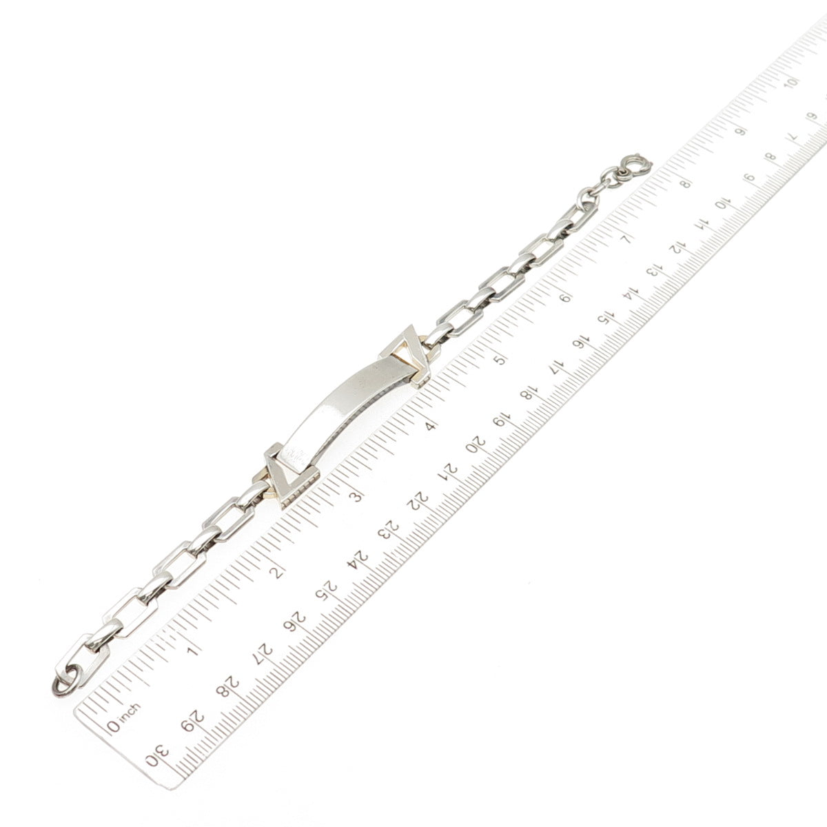 Jacoby Bender 925 Sterling Silver Vintage ID Bracelet 7.5"