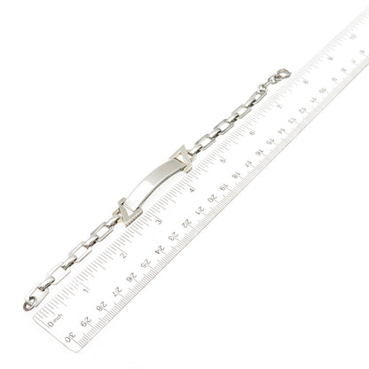 Jacoby Bender 925 Sterling Silver Vintage ID Bracelet 7.5"