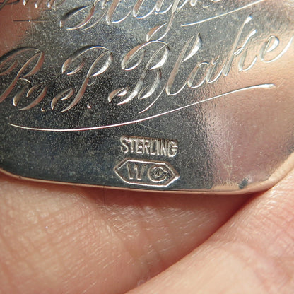 925 Sterling Silver Vintage Wendell & Co. Golfer Pendant