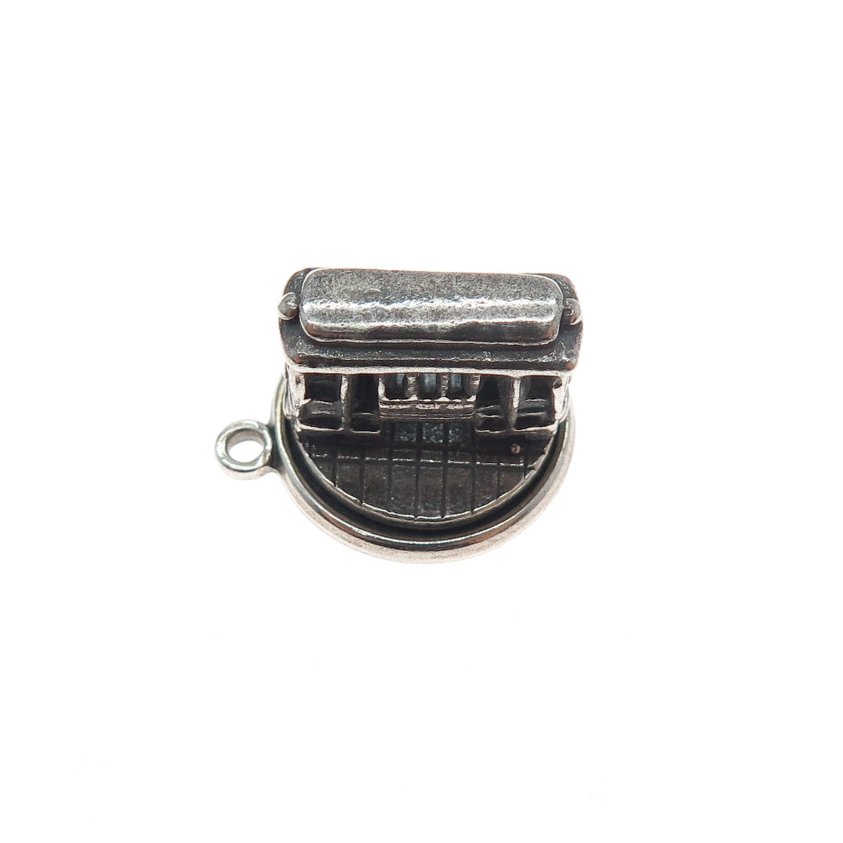 BELL TRADING POST 925 Sterling Silver Vintage SF Cable Car Mini 3D Charm Pendant